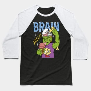 Zombie brain freeze - Halloween Gift Baseball T-Shirt